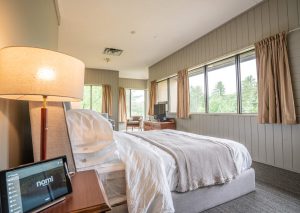 A hotel room like this one is the perfect place to relax after exploring all the things to do in Algonquin Park.
