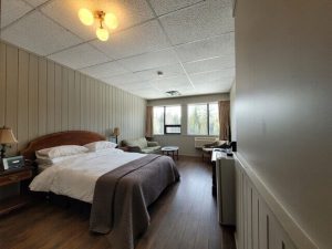 The room at a South Algonquin resort near some of the best spots to see fall colors.